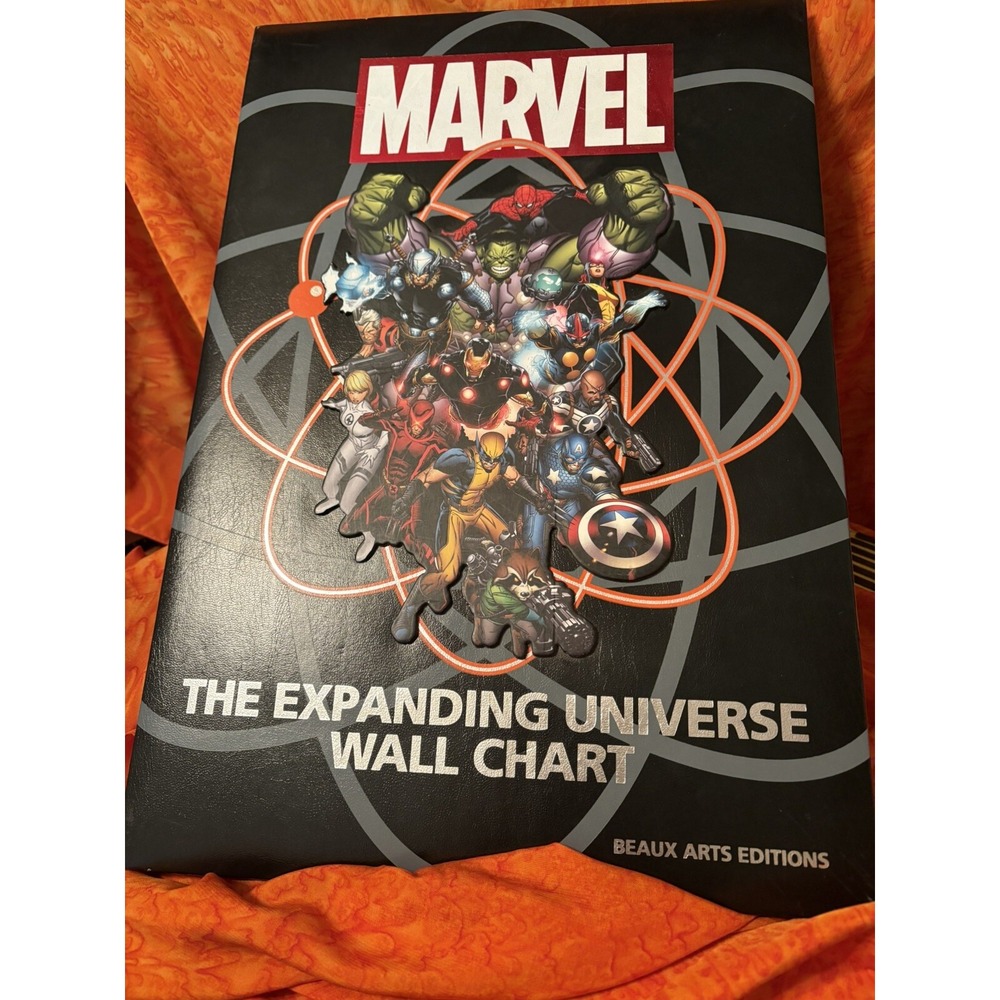 Marvel : The Expanding Universe Wall Chart by Michael Mallory (2014, Hardcover)